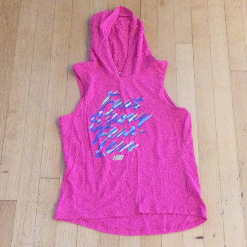 Pink Sketchers tank top